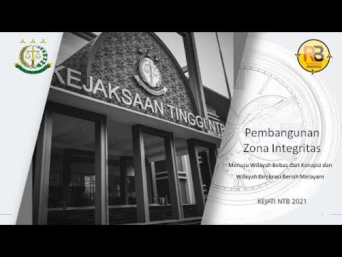 Pemaparan Kajati NTB Pembentukan ZI Menuju WBK WBBM 2021