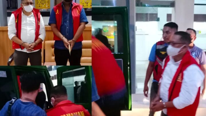 KEJATI NTB MELAKUKAN PENAHANAN TERHADAP 2 ORANG TERSANGKA AM dan LIRA YANG DIDUGA TERLIBAT DALAM PERKARA TIPIKOR PENGELOLAAN DANA KUR