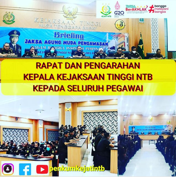 RAPAT PENGARAHAN KEPALA KEJAKSAAN TINGGI NTB