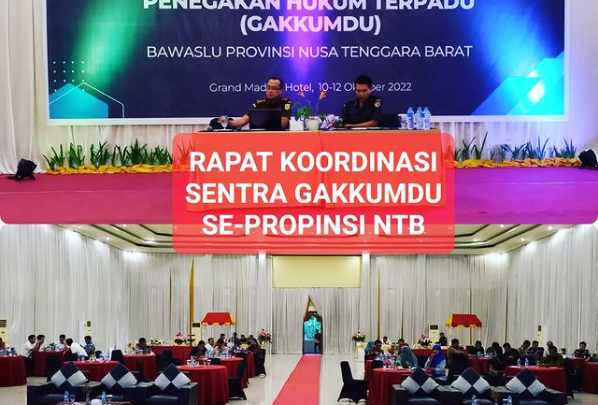 RAPAT KOORDINASI SENTRA PENEGAKAN HUKUM TERPADU (GAKKUMDU) SE-PROPINSI NTB