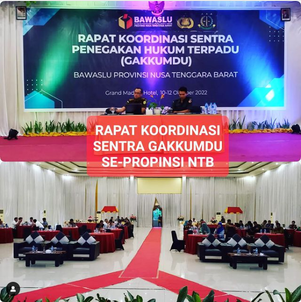 RAPAT KOORDINASI SENTRA PENEGAKAN HUKUM TERPADU (GAKKUMDU) SE-PROPINSI NTB