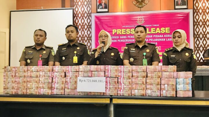 Kejaksaan Negeri Lombok Timur Eksekusi Uang Pengganti Perkara Korupsi Kolam Labuh Labuhan Haji Sebesar Rp6, 7 Miliar