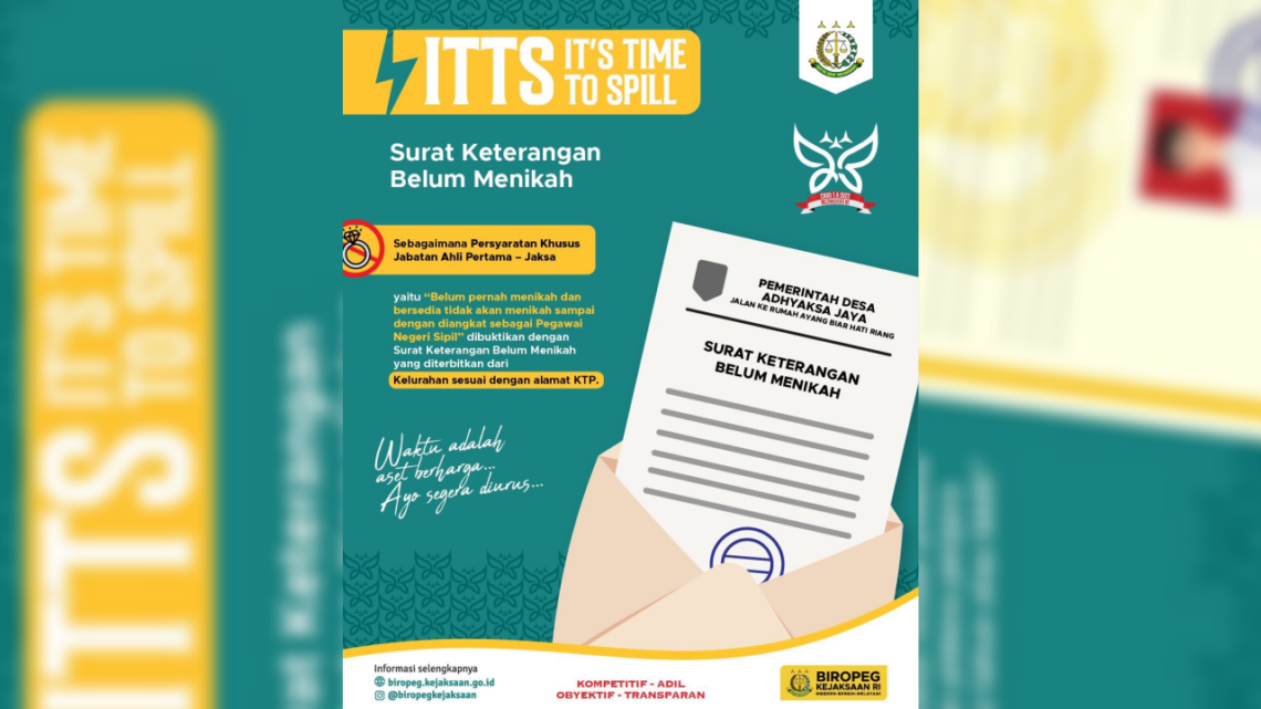 It’s time to spill Penerimaan CPNS Kejaksaan RI 2023 Part 1