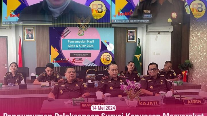 Pengumuman Pelaksanaan Survei Kepuasan Masyarakat (SKM), SPAK dan SPKP di Kejaksaan RI Tahun 2024