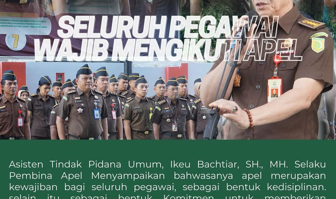 Apel Kerja Pagi Kejaksaan Tinggi Nusa Tenggara Barat Diikuti Oleh Seluruh Pegawai