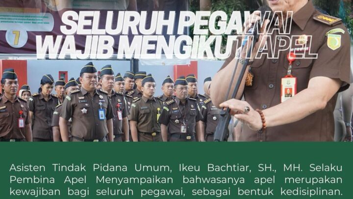 Apel Kerja Pagi Kejaksaan Tinggi Nusa Tenggara Barat Diikuti Oleh Seluruh Pegawai