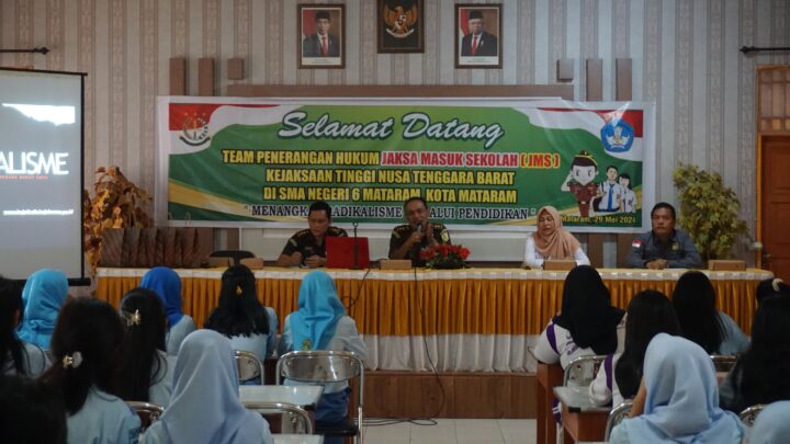 Jaksa Masuk Sekolah di SMAN 6 Mataram pada Rabu 29 Mei 2024