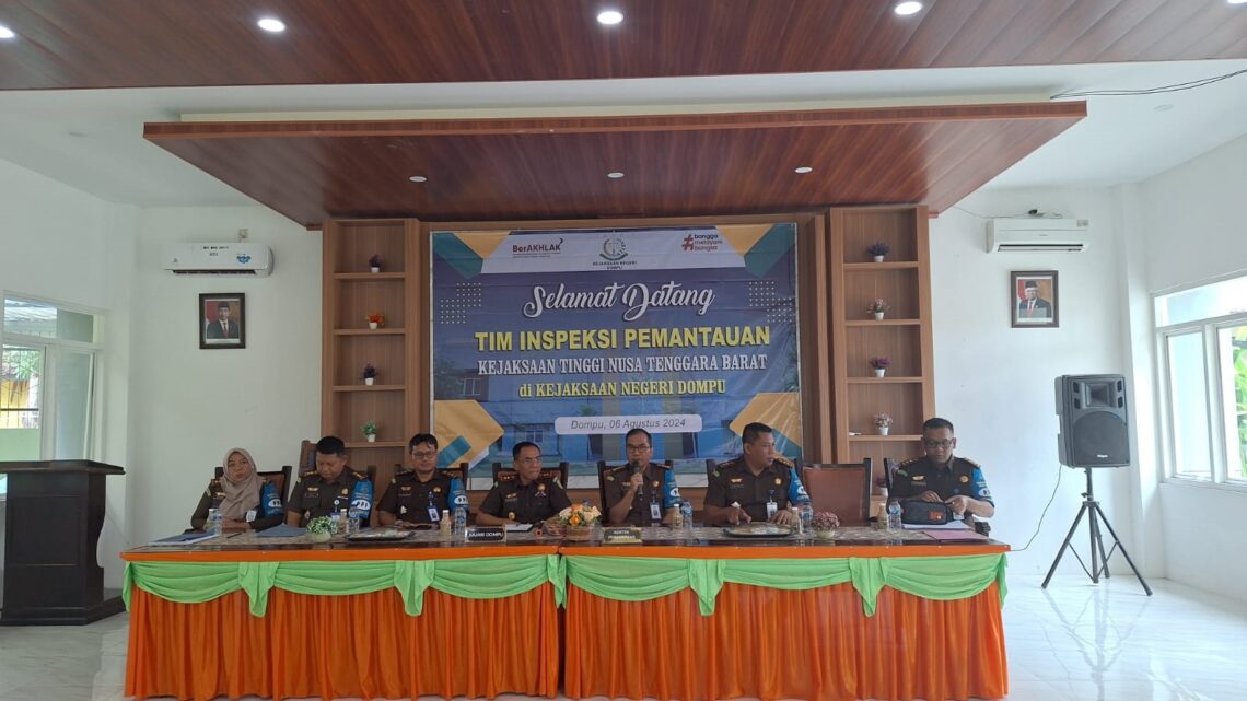 KUNJUNGAN KERJA ASISTEN PENGAWASAN PADAKEJAKSAAN TINGGI NTB SERTA INSPEKSIPEMANTAUAN OLEH TIM INSPEKSIPEMANTUAN BIDANG PENGAWASANKEJAKSAAN TINGGI NTB