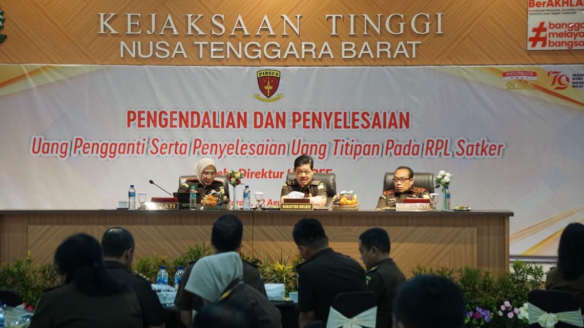 PENGENDALIAN DAN PENYELESAIAN UANG PENGGANTI SERTA PENYELESAIAN UANG TITIPAN PADA RPL SATKER OLEH DIREKTUR EE