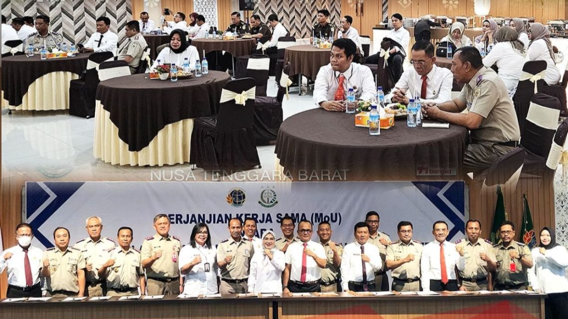 PERJANJIAN KERJASAMA ANTARA KEPALA KANTOR WILAYAH BADAN PERTANAHAN NASIONAL PROVINSI NTB DENGAN KEPALA KEJAKSAAN TINGGI NTB