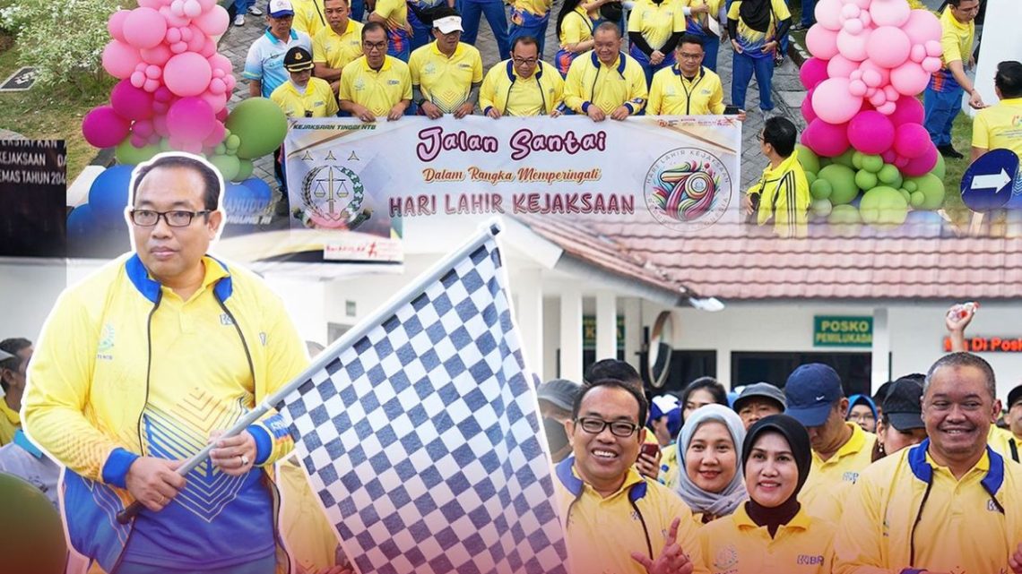 JALAN SANTAI DALAM RANGKA PERINGATAN HARI LAHIR KEJAKSAAN REPUBLIK INDONESIA KE-79