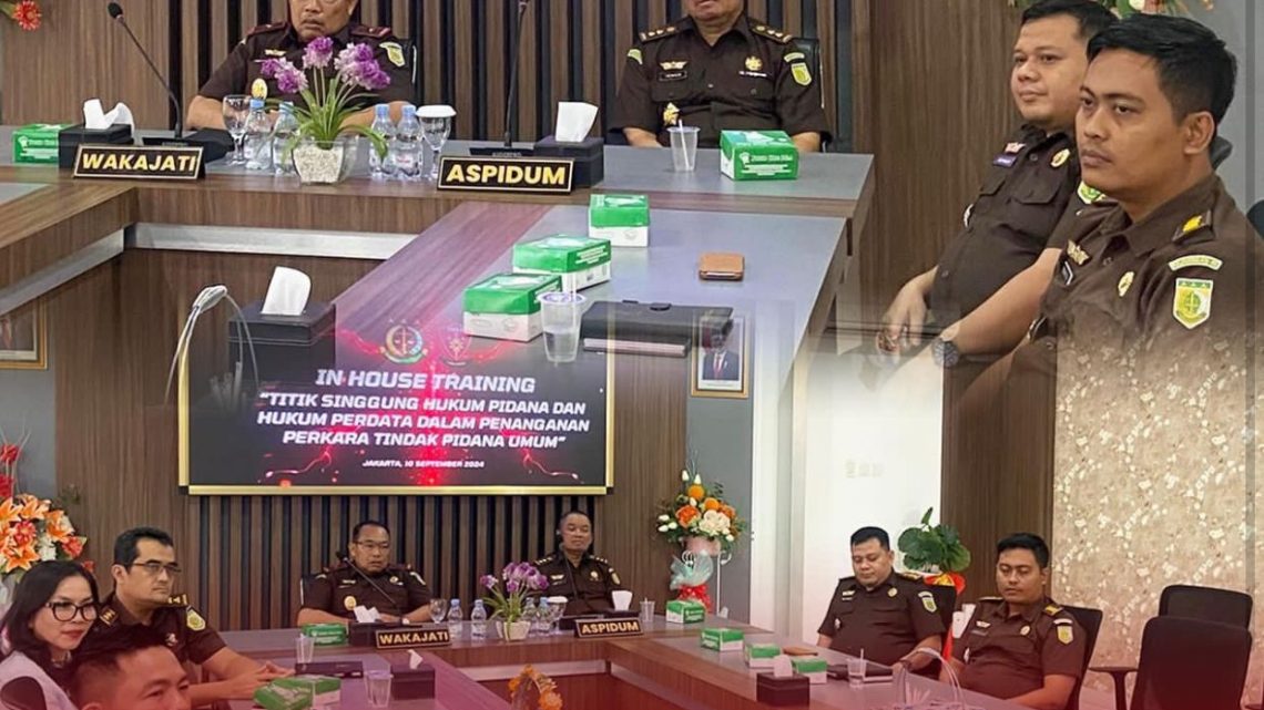 IN HOUSE TRAINING TITIK SINGGUNG HUKUM PIDANA DAN HUKUM PERDATA DALAM PENANGANAN PERKARA PIDUM