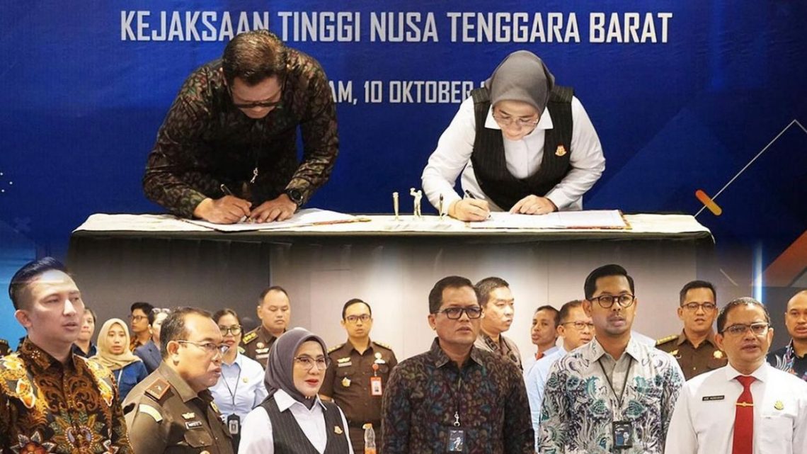 PENANDATANGANAN NOTA KESEPAHAMAN ANTARA PT. BANK RAKYAT INDONESIA DENGAN KEJATI NTB
