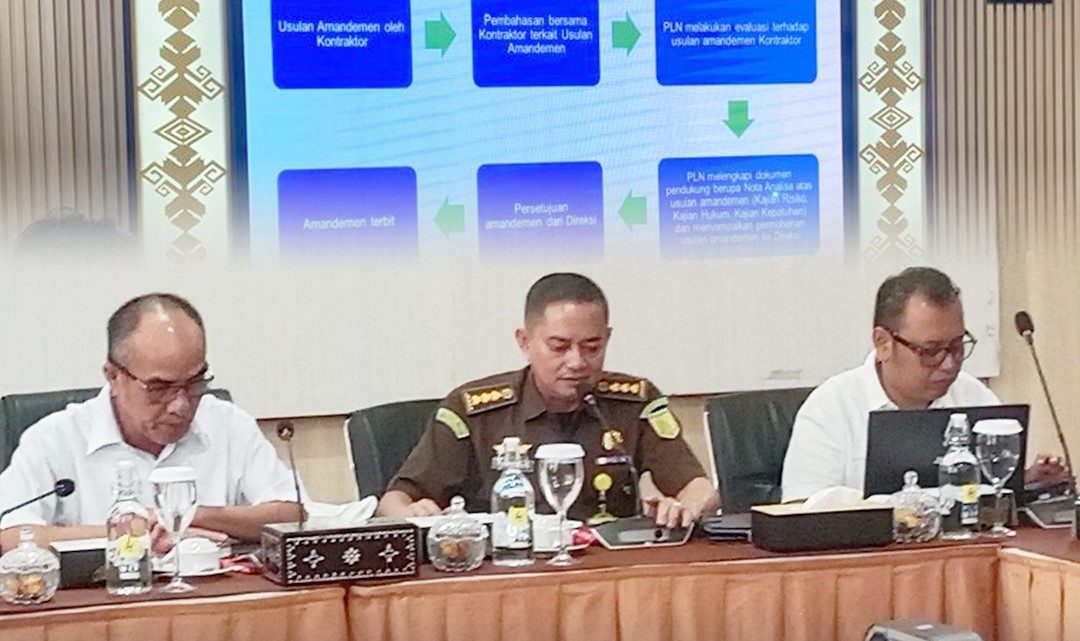 RAPAT KOORDINASI TINDAK LANJUT PENYELESAIAN PROGRES PEMBANGUNAN PLTU LOMBOK CFSPP FTP-2 (2 x 50 MW) SAMBELIA KABUPATEN LOMBOK TIMUR