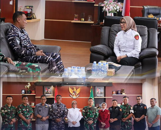 KUNJUNGAN SILATURAHMI KOMANDAN LANAL MATARAM KE KEJAKSAAN TINGGI NTB
