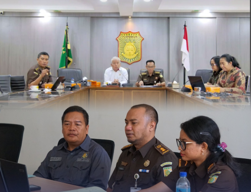 VIRTUAL CONFERENCE MONITORING DAN EVALUASI PENGELOLAAN DAN PEMANTAUAN SP4N-LAPOR! DI LINGKUNGAN KEJAKSAN REPUBLIK INDONESIA