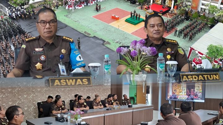 VIRTUAL CONFERENCE APEL GELAR PASUKAN DAN PENANDATANGANAN PERJANJIAN KERJA SAMA (PKS) DALAM RANGKA KESIAPAN PERBANTUAN PENGAMANAN TNI KEPADA KEJAKSAAN TINGGI DAN KEJAKSAAN NEGERI DI WILAYAH BALI NUSRA