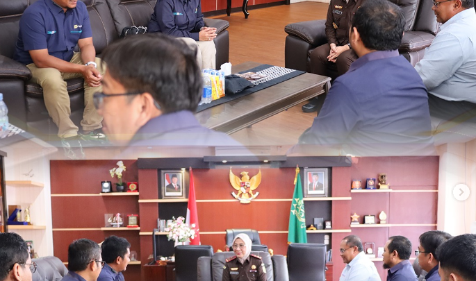 KUNJUNGAN SILATURAHMI GENERAL MANAGER (GM) PLN IUW NTB BESERTA ROMBONGAN KE KEJAKSAAN TINGGI NTB