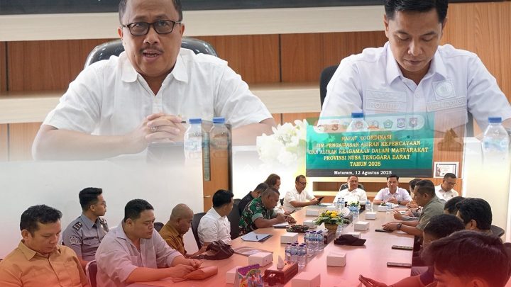 RAPAT KOORDINASI TIM PENGAWASAN ALIRAN KEPERCAYAAN DAN ALIRAN KEAGAMAAN DALAM MASYARAKAT (PAKET) PROVINSI NUSA TENGGARA BARAT