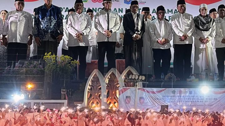 DOA KEBANGSAAN LINTAS AGAMA PERINGATAN HUT KEMERDEKAAN REPUBLIK INDONESIA KE-80 KANWIL KEMENTERIAN AGAMA PROVINSI NTB