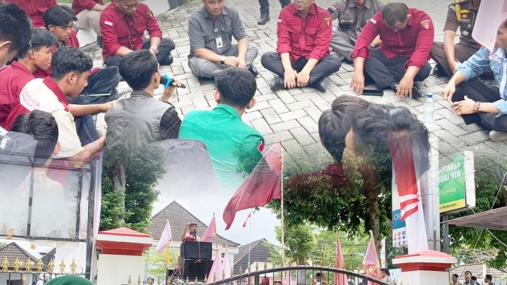 UNJUK RASA DAN HEARING TERBUKA BEM-DPM-IMM UNIVERSITAS MUHAMMADIYAH MATARAM DI KEJAKSAAN TINGGI NTB