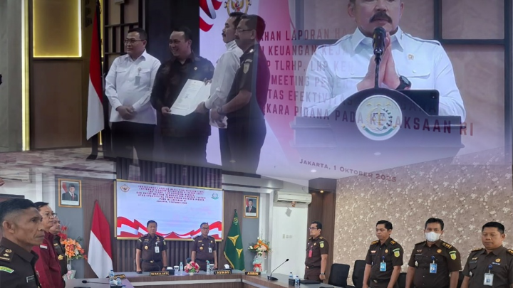 VIRTUAL CONFERENCE PENYERAHAN LAPORAN HASIL PEMERIKSAAN (LHP) BADAN PEMERIKSA KEUANGAN (BPK) RI ATAS LAPORAN KEUANGAN KEJAKSAAN RI TAHUN 2024