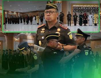 Kajati NTB Lantik dan Ambil Sumpah 21 PNS serta  Fungsional Tertentu di Lingkungan Kejati NTB